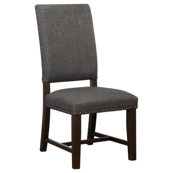 Twain Upholstered Dining Side Chair Warm Grey (Set of 2)