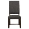 Twain Upholstered Dining Side Chair Warm Grey (Set of 2)
