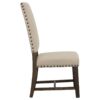 Twain Upholstered Dining Side Chair Beige (Set of 2)