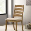 Danvers Wood Dining Side Chair Brown Oak (Set of 2)