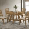 Danvers Wood Dining Side Chair Brown Oak (Set of 2)