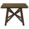 Canfield 47-inch Square Counter Height Dining Table Brown