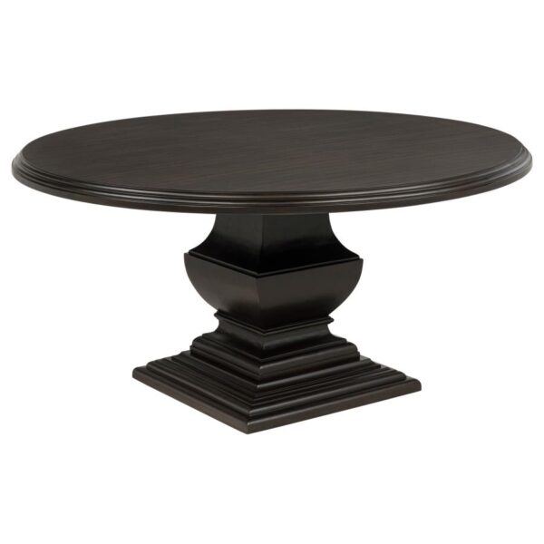 Twyla 7-piece Round Wood Dining Room Table Set Dark Cocoa