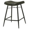 Bayu Leather Upholstered Counter Stool Espresso (Set of 2)