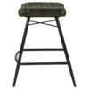 Bayu Leather Upholstered Counter Stool Espresso (Set of 2)