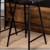 Bayu Leather Upholstered Bar Stool Espresso (Set of 2)