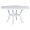 Judd 7-piece 54-inch Round Wood Dining Table Set Pearl White