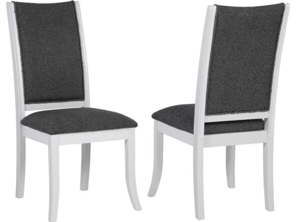 Judd Upholstered Dining Side Chair Pearl White (Set of 2)