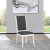 Judd Upholstered Dining Side Chair Pearl White (Set of 2)