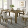 Castlewood 7-piece 71-inch Rectangular Dining Set Brown Oak