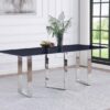 Desden 79-inch Rectangular Sintered Stone Dining Table Grey