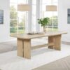Kailani 110-inch Rectangular Wood Dining Table Beige Oak