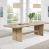 Kailani 110-inch Rectangular Wood Dining Table Beige Oak