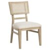 Kailani Rattan Cane Dining Side Chair Beige Oak (Set of 2)
