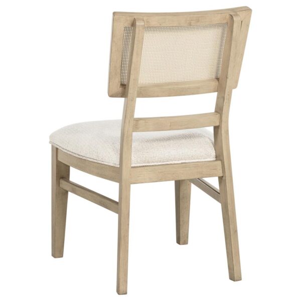 Kailani Rattan Cane Dining Side Chair Beige Oak (Set of 2)