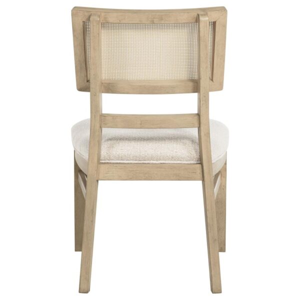 Kailani Rattan Cane Dining Side Chair Beige Oak (Set of 2)