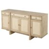 Kailani 4-door Cane Sideboard Buffet Cabinet Beige Oak
