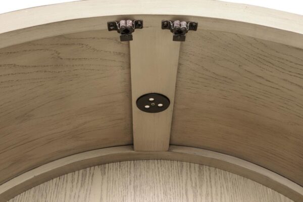 Kailani 4-Door Cane Dining Vitrine Display Cabinet Beige Oak