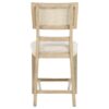 Kailani Rattan Cane Counter Side Chair Beige Oak (Set of 2)