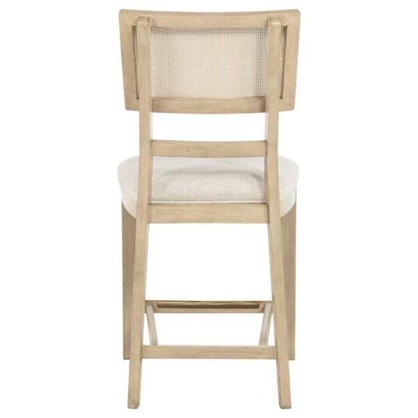 Kailani Rattan Cane Counter Side Chair Beige Oak (Set of 2)