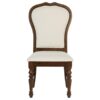 Landon Upholstered Dining Side Chair Rich Brown (Set of 2)