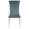Beaufort Upholstered Dining Side Chair Steel Grey (Set of 2)