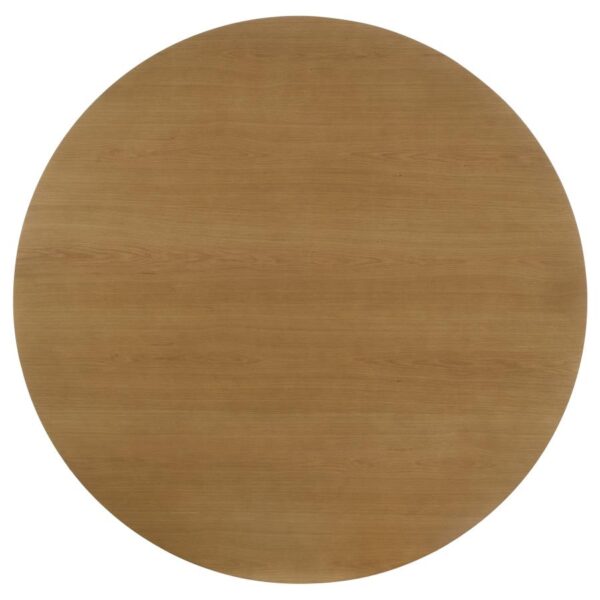 Hartville 60-inch Round Dining Table Natural Light Brown
