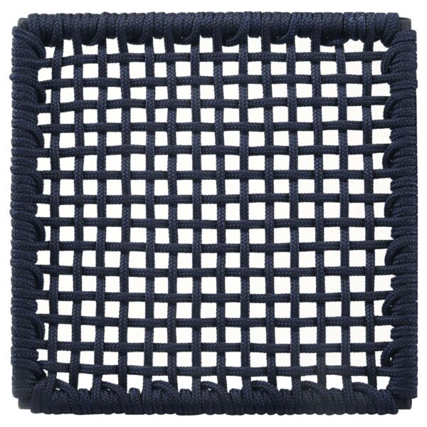 Nakia Woven Rope Counter Chair with Cushion Navy (Set of 2)