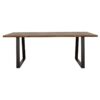 Ditman 80-inch Live Edge Dining Table Grey Sheesham