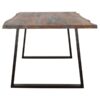 Ditman 80-inch Live Edge Dining Table Grey Sheesham