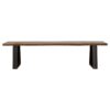 Ditman Live Edge Wood Dining Bench Grey Sheesham