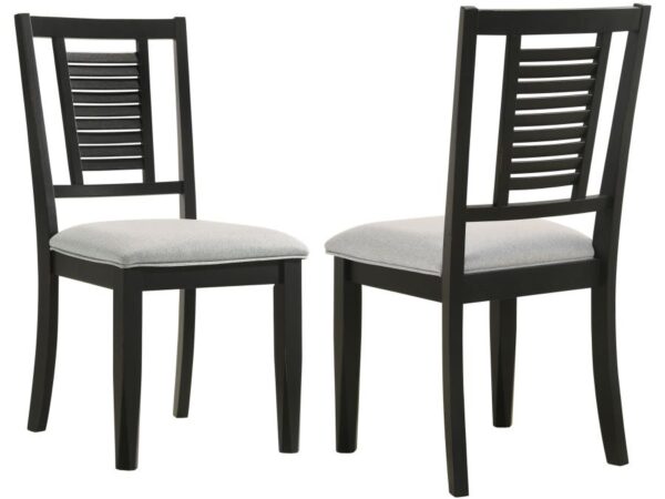 Appleton Wood Dining Side Chair Washed Black (Set of 2)