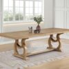 Brockway 104-inch Extension Leaf Dining Table Barley Brown