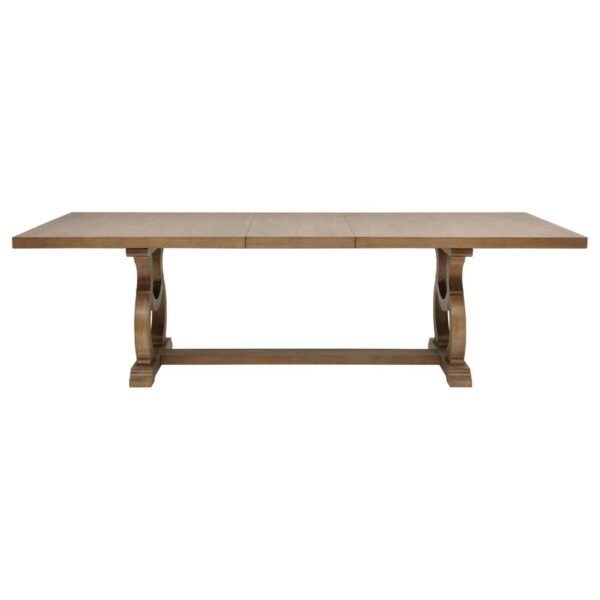 Brockway 104-inch Extension Leaf Dining Table Barley Brown