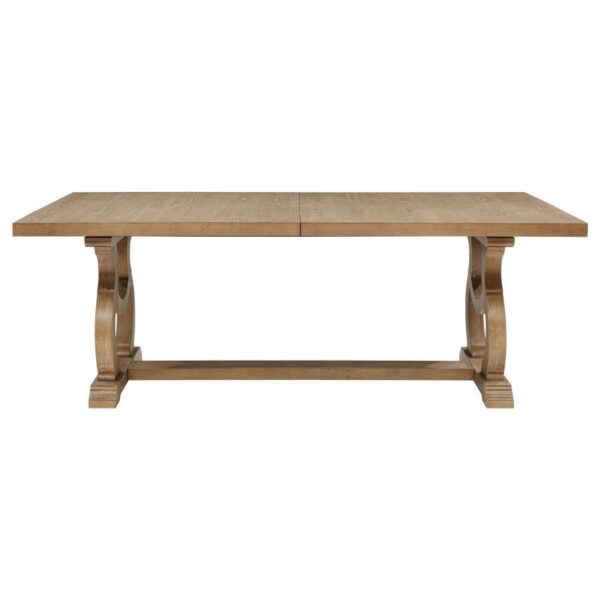 Brockway 104-inch Extension Leaf Dining Table Barley Brown