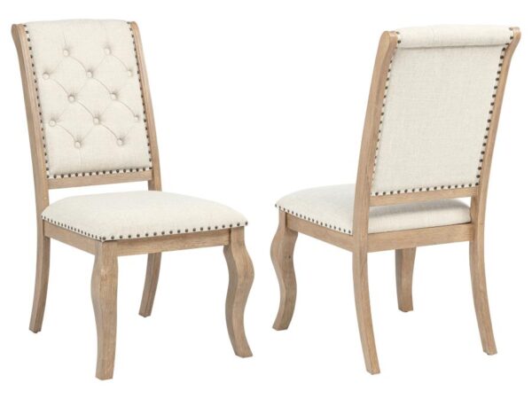 Brockway Upholstered Dining Chair Barley Brown (Set of 2)