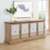 Brockway 4-door Dining Sideboard Buffet Cabinet Barley Brown