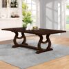 Brockway 104-inch Extension Leaf Dining Table Antique Java