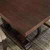 Brockway 104-inch Extension Leaf Dining Table Antique Java
