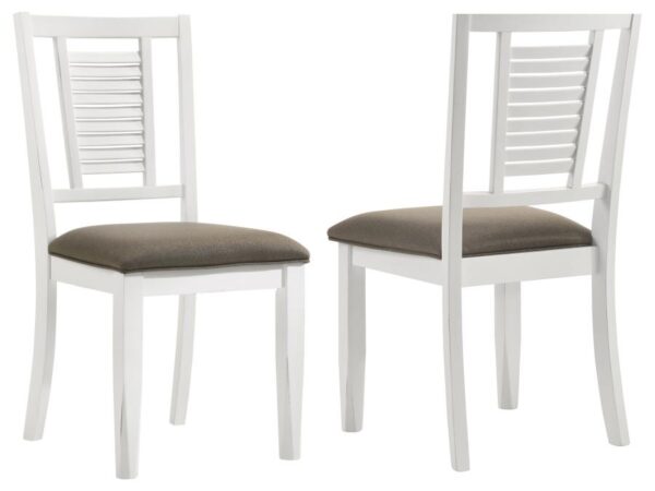 Appleton Wood Dining Side Chair Distressed White (Set of 2)