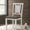 Appleton Wood Dining Side Chair Distressed White (Set of 2)