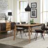 Partridge 5-piece Dining Set Natural Sheesham and Espresso