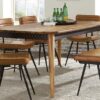 Partridge Rectangular 80-inch Dining Table Natural Sheesham