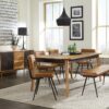 Partridge Rectangular 80-inch Dining Table Natural Sheesham