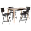 Partridge 5-piece Counter Dining Set Sheesham and Espresso