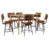 Partridge 7-piece Counter Dining Set Sheesham and Camel