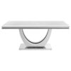 Kerwin 7-piece Rectangular Dining Table Set White and Chrome