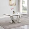 Kerwin Rectangular 71-inch Stone Top Dining Table White