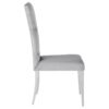 Kerwin Velvet Upholstered Dining Side Chair Grey (Set of 2)