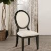 Twyla Oval Back Dining Side Chair Dark Cocoa (Set of 2)